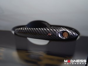 Alfa Romeo Giulia Exterior Door Handle Cover Set - Carbon Fiber